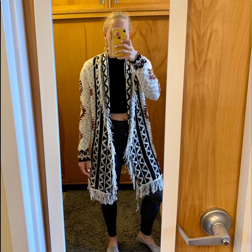 Altar’d State Knee Length Tribal Cardigan